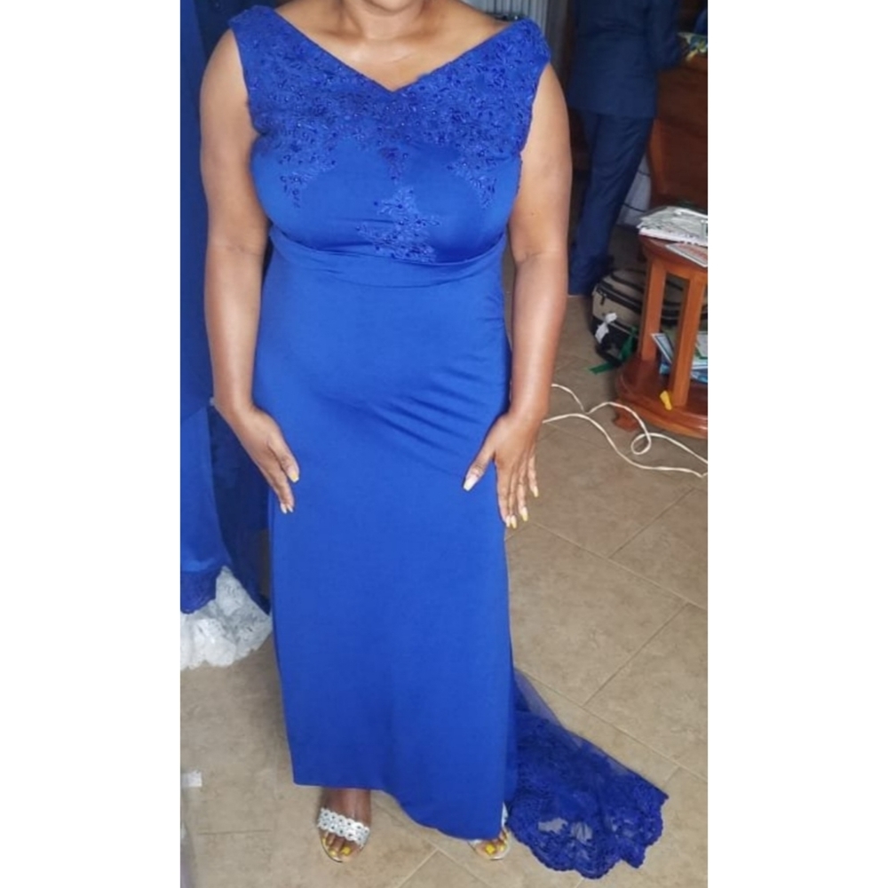 Royal Blue Formal Dress CustomMade